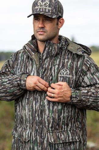 Realtree Men's Edge/Timber Camo Hunting Insulated Cold Weather Parka Jacket - Waterproof, Mid-weight and Super Warm in Kuwait