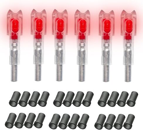 6PCS Led Lighted Nocks for Arrows with .285 .297 .300 .305 Inside Diameter in Saudi Arabia