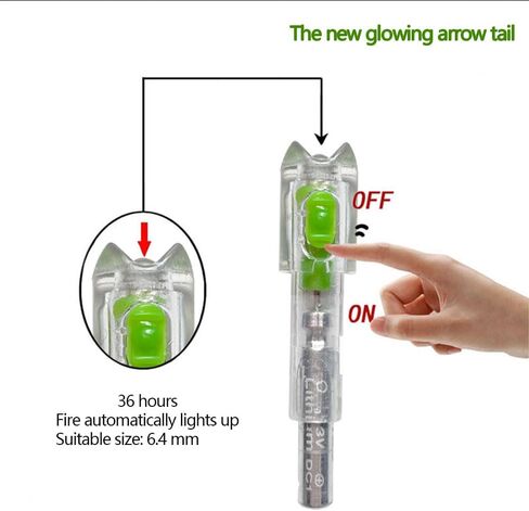 6PCS Led Lighted Nocks for Arrows with .285 .297 .300 .305 Inside Diameter in Saudi Arabia