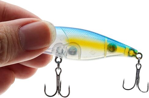 5pcs Fishing Popper Lure, Fish Baits Bass Hard Lures with 3D Eyes Poppers, Topwater Bass Fishing Baits in Saudi Arabia