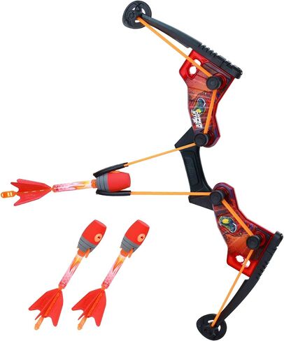 مجموعة سهام القوس Zing HyperStrike FireTek Bow Archer، قوس مضيء وسهام صفارة Zonic المضيئة، تطلق أسهمًا لمسافة تزيد عن 200 قدم، اللعب في الهواء الطلق مع الأصدقاء والعائلة، للأعمار من 14 عامًا فما فوق (أزرق) in Kuwait
