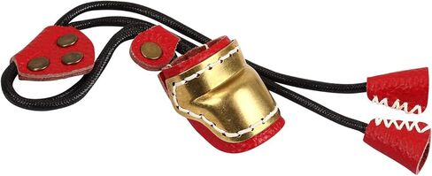 SOPOGER حلقة الإبهام للرماية المصنوعة يدويًا من الجلد النحاسي وواقي الأصابع قابل للتعديل التقليدي وواقي الإصبع المنغولي لقوس الحصان القوس الطويل القوس المنحني in Kuwait