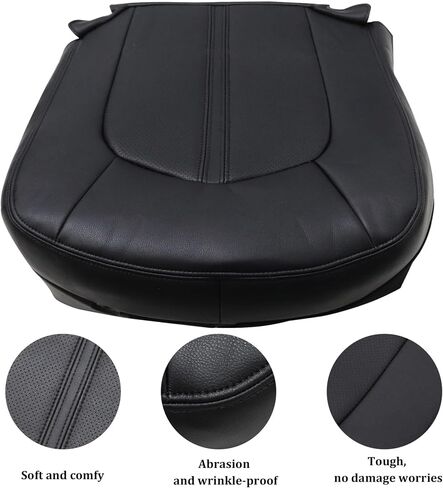 GXARTS Driver Side Bottom Replacement Perforated Leather Seat Cover Tan Compatible with Cadillac CTS 2008 2009 2010 2011 2012 2013 in Saudi Arabia