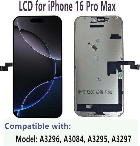 استبدال شاشة MP+ لهاتف iPhone 14 Pro Max، [معرف الوجه] مجموعة رقمية لشاشة تعمل باللمس ثلاثية الأبعاد مع شريط لاصق مقاوم للماء ومجموعة أدوات إصلاح in Kuwait