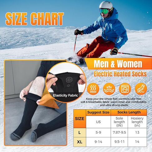 8000mAh Heated Socks for Men Women,APP Control Rechargeable Battery Electric Socks,Heating Foot Warmers Up to 13H Christmas White Elephant Gift for Outdoor Winter Work Ski Hiking Hunting in Saudi Arabia