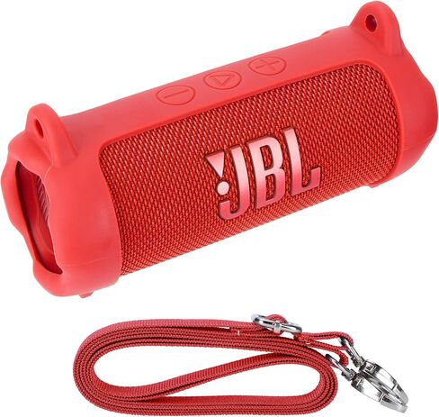 Silicone Cover Compatible with Flip 7 Portable Waterproof and Drop-Proof Speaker (Red) in Saudi Arabia