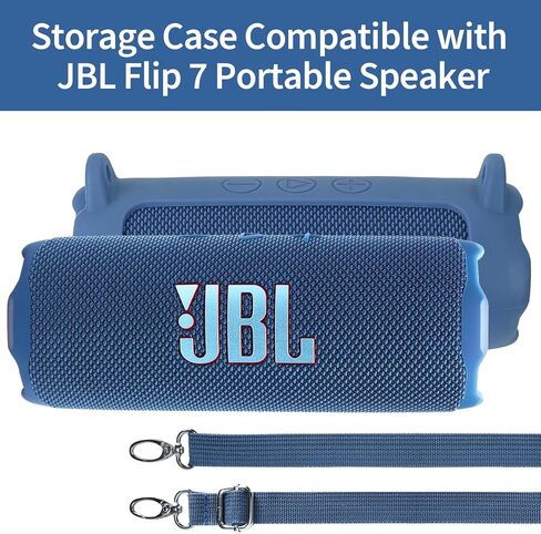 Silicone Cover Compatible with Flip 7 Portable Waterproof and Drop-Proof Speaker (Red) in Saudi Arabia