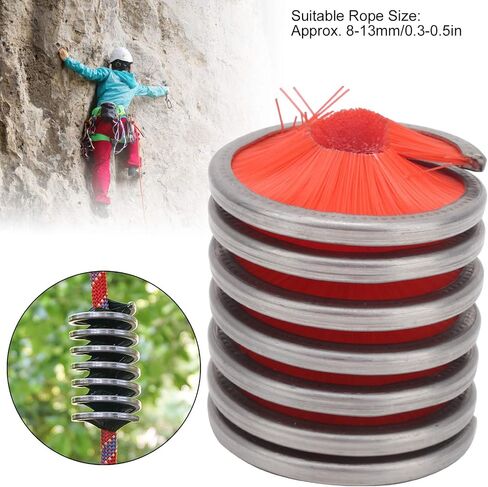 Outdoor Rope Cleaning Brush Climbing Cord Nylon Cleaner Rope Wash Tool Stainless Steel Red for Mountaineering Aerial Work in Saudi Arabia