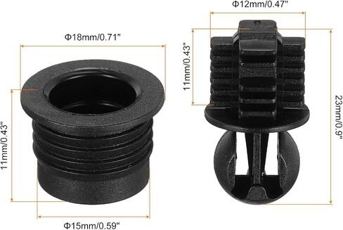 MECCANIXITY Speaker Grill Guides Plastic Black Ball Socket Type Frame Box Body Fixing Snap Fastener Buckle 12mm x 15mm for Speaker Parts Accessories 4 Pairs in Saudi Arabia