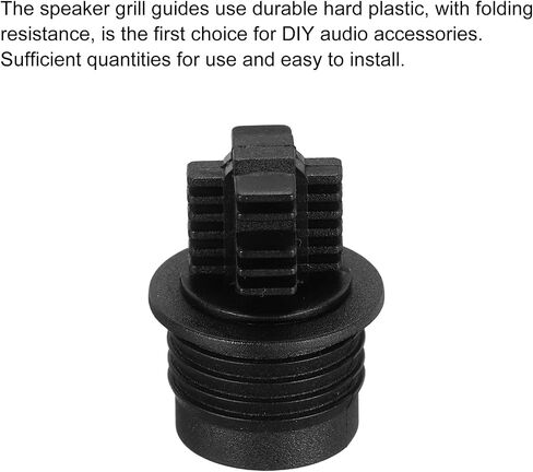 MECCANIXITY Speaker Grill Guides Plastic Black Ball Socket Type Frame Box Body Fixing Snap Fastener Buckle 12mm x 15mm for Speaker Parts Accessories 4 Pairs in Saudi Arabia