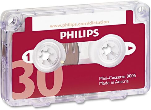 Philipspch Audio & Dictation Mini Cassette, 30 Minutes (15 X 2), 10/Pack in Kuwait