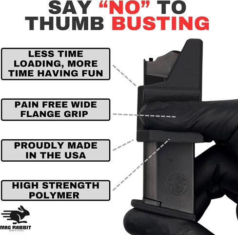 Magazine Rapid Speed Loader for Smith & Wesson M&P Bodyguard 2.0 (Not Single Stack) - Pain Free - Thumb Relief - Easy Loading in Saudi Arabia
