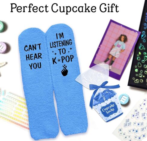 VICRAZY Korean Socks - Perfect K-Drama Gifts for Women, Unique Korean Christmas Gifts, Music Socks Ideal for Stocking Stuffers, Stylish K Drama gifts, Things that Make Great Presents in Saudi Arabia