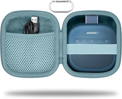 for Bose New SoundLink Micro 2nd Gen Portable Bluetooth Speaker Hard Protective Case, Portable Travel Case with Carabiner (Orange) - co2CREA in Saudi Arabia