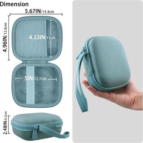for Bose New SoundLink Micro 2nd Gen Portable Bluetooth Speaker Hard Protective Case, Portable Travel Case with Carabiner (Orange) - co2CREA in Saudi Arabia