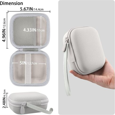 for Bose New SoundLink Micro 2nd Gen Portable Bluetooth Speaker Hard Protective Case, Portable Travel Case with Carabiner (Orange) - co2CREA in Saudi Arabia