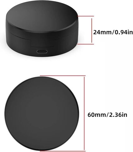 5V Black Smart Ring Charger Charging Case 12-13# Accessories for RingConn in Saudi Arabia