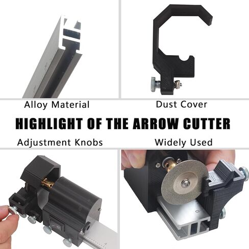 SOPOGER منشار سهم رماية كهربائي منشار كربون كهربائي منشار ترددي صغير قابل للتعديل أداة بناء قطع مربع للسهم من الكربون المختلط النقي والألياف الزجاجية (أسود) in Kuwait