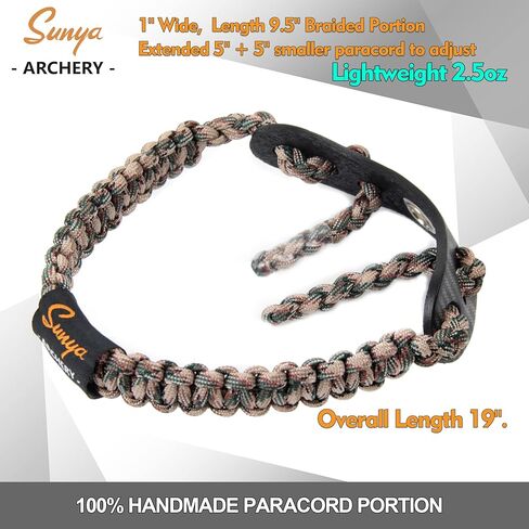 SUNYA قوس الرماية حبال المعصم الجلدية، دعامة تثبيت. جلد أصلي غير منقسم من قطعة واحدة، مع حلقة نحاسية مطلية بالنيكل - أكبر وبدون حشوات، مناسب لمعظم مثبتات القوس. in Kuwait