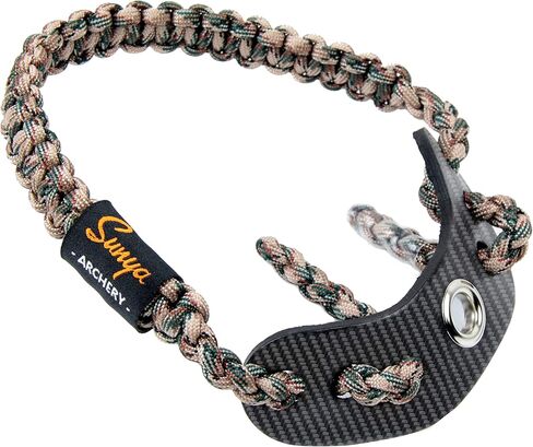 SUNYA قوس الرماية حبال المعصم الجلدية، دعامة تثبيت. جلد أصلي غير منقسم من قطعة واحدة، مع حلقة نحاسية مطلية بالنيكل - أكبر وبدون حشوات، مناسب لمعظم مثبتات القوس. in Kuwait