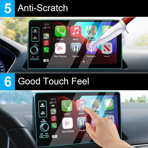 TTCR-II Screen Protector Honda Civic 2022-2024, For 2023 Accord EX LX and 2023-2024 CRV EX Touchscreen Protector 7 In, For 2023-2024 HRV LX Sport Screen Protector Pilot LX Touring in Kuwait