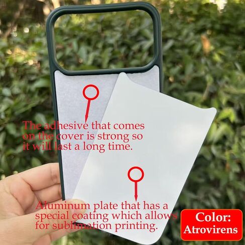JUSTRY 5 Sets Sublimation Blanks Phone Case Bulk Covers Compatible with iPhone 17 Pro, Easy to Sublimate DIY Customized 2 in 1 2D Soft TPU Mobile Cover + Inserts Matte Atrovirens in Saudi Arabia
