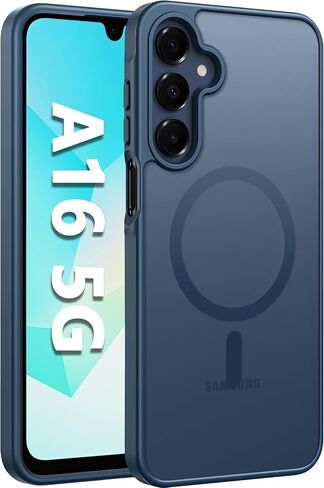 حافظة FNTCASE لهاتف Samsung Galaxy S25 FE: غطاء هاتف خلوي مغناطيسي شفاف مطفأ اللمعة بدرجة عسكرية مقاوم للسقوط - حافظات S25Fe متينة ونحيفة ومضادة للصدمات (أسود - 6.7 بوصة) in Kuwait