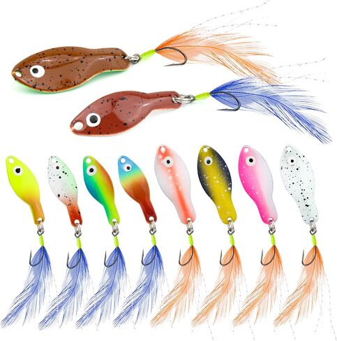 Inline Spinnerbaits for Bass Trout Pike – Premium Spinner Lures with Treble Hooks & Flash Blades for Freshwater & Saltwater Fishing – Durable, Vibrant, and Deadly Effective in Kuwait