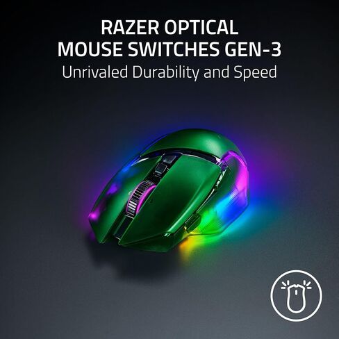 ماوس الألعاب اللاسلكي Razer Basilisk V3 Pro 35K: عجلة إمالة HyperScroll - مستشعر بصري 35K DPI Gen 2-13 عناصر تحكم قابلة للتخصيص - RGB - مفاتيح بصرية Gen 3 - بطارية تصل إلى 140 ساعة - أبيض فانتوم in Saudi Arabia