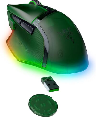 ماوس الألعاب اللاسلكي Razer Basilisk V3 Pro 35K: عجلة إمالة HyperScroll - مستشعر بصري 35K DPI Gen 2-13 عناصر تحكم قابلة للتخصيص - RGB - مفاتيح بصرية Gen 3 - بطارية تصل إلى 140 ساعة - أبيض فانتوم in Saudi Arabia