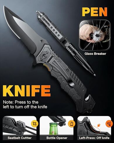 هدايا للرجال أبي هيم كريسماس - معدات ومعدات النجاة 21 في 1، مجموعات النجاة - هدايا للرجال والأب والأولاد المراهقين - هدايا للجوارب وهدايا الفيل الأبيض in Kuwait