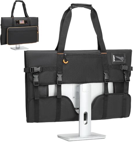 Monitor Carrying Case for 27" LCD Screen padded Travel Monitor Bag | Dust Cover Bag compatible with iMac Desktop Computer Monitor in Saudi Arabia