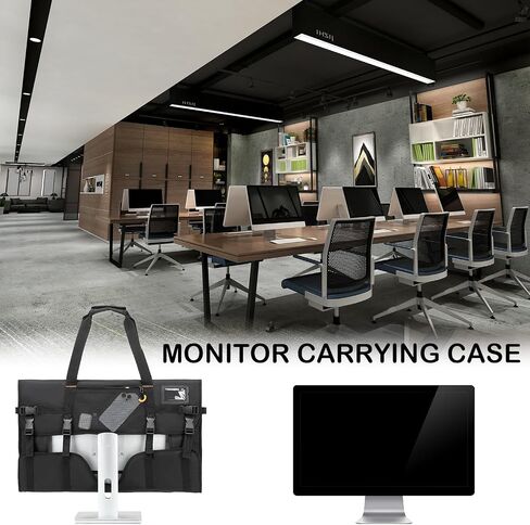 Monitor Carrying Case for 27" LCD Screen padded Travel Monitor Bag | Dust Cover Bag compatible with iMac Desktop Computer Monitor in Saudi Arabia