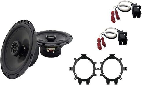 Harmony Audio HA-R5 Compatible with GMC Savana Full Size Van 2003-2007 Rhythm Series 5.25" Replacement 225W Speakers, HA-724568 Speaker Replacement Harness and HA-823002 Speakers Adapter Kit in Saudi Arabia