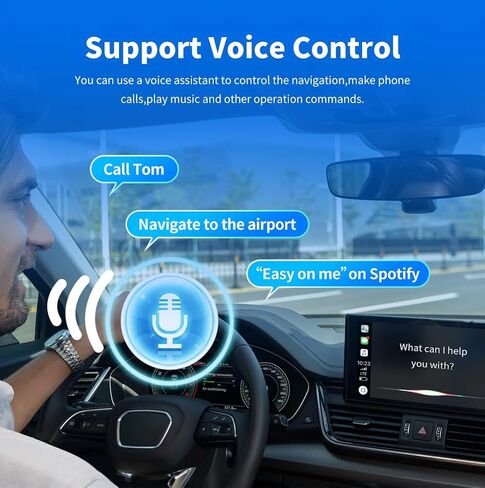 2-in-1 Wireless CarPlay Adapter for iPhone ＆ Wireless Android auto Adapter,2026 Upgrade mini CarPlay,Fast Auto-Connect,Plug & Play, Apple Car Play for iOS 10+/ Android 11+ in Saudi Arabia