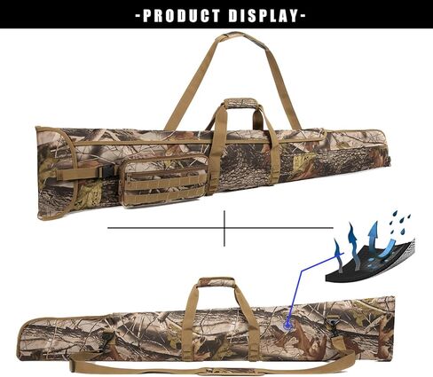 Rifle Case Shotgun Cases Soft - Long Gun Carry Case Rifle Bag Shooting Bag | Padded Gun Case, 3 Accessory Pockets for Scoped Rifles, Water-Resistant, Shoulder Strap, Rifle Storage Bag for Hunting Range in Kuwait