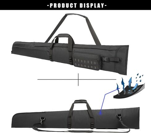 Rifle Case Shotgun Cases Soft - Water Resistant Padded Gun Carry Bag for Scoped Rifles with 3 Accessory Pockets for Hunting Tactical Shooting Range Adjustable Shoulder Strap in Kuwait