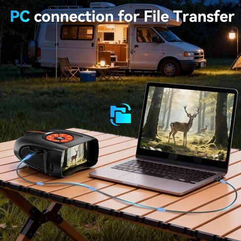 نظارات رؤية ليلية 4K للبالغين: كاميرا مناظير مع شاشة IPS مقاس 4.5 بوصة - هدايا للرجال والأب والزوج والصديق - منظار رقمي يعمل بالأشعة تحت الحمراء بطول 2624 قدمًا للتخييم والحياة البرية - تلسكوب الأدوات التقنية in Kuwait
