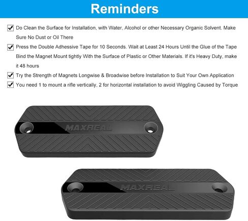 Gun Magnet 60lbs Rated.HQ Rubber Coated Magnetic Pistol Mount & Holster for Vehicle, Truck, Home, Car, Safe, Table & Wall. Tactical Firearm Concealment Holder Accessories (2-Pack) in Saudi Arabia