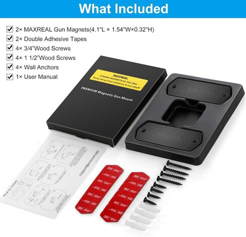 Gun Magnet 60lbs Rated.HQ Rubber Coated Magnetic Pistol Mount & Holster for Vehicle, Truck, Home, Car, Safe, Table & Wall. Tactical Firearm Concealment Holder Accessories (2-Pack) in Saudi Arabia