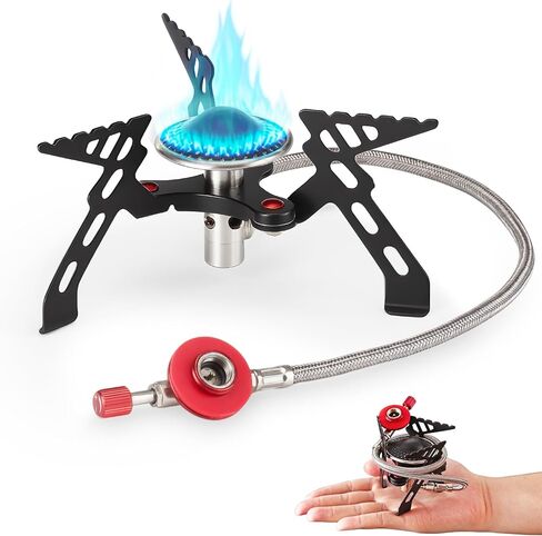Alocs 2800W Backpacking Stove, Portable Camping Stove, Mini Camp Stove Foldable Gas Stove with Carry Bag for Outdoor Cooking, Hiking, Picnic, Emergency use in Saudi Arabia