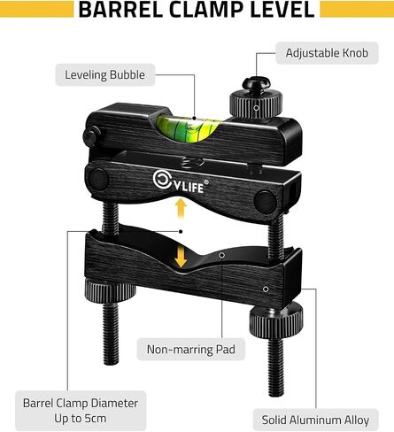 CVLIFE Professional Scope Leveling Kit Heavy Duty Scope Mounting Level with 2 Magnetic Universal Level Bubbles, Gold in Kuwait