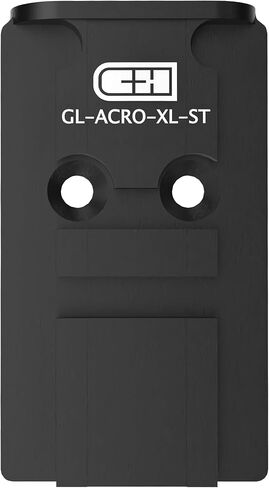 لوحة محول البصريات الدقيقة C+H لجهاز Glock MOS | متوافق مع Aimpoint Acro | الصلب | صنع في الولايات المتحدة الأمريكية in Kuwait