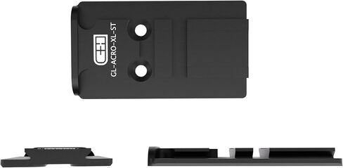 لوحة محول البصريات الدقيقة C+H لجهاز Glock MOS | متوافق مع Aimpoint Acro | الصلب | صنع في الولايات المتحدة الأمريكية in Kuwait