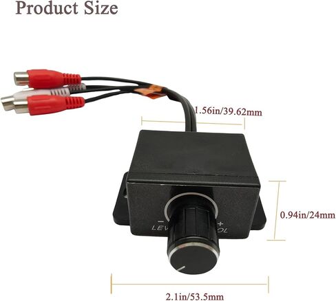 THAODE Universal Car Amplifier RCA Level Controller، الصوت الجهير تعزيز مستوى الصوت مقبض التحكم لمكبرات الصوت في السيارة والدراجة النارية والمسرح المنزلي in Kuwait