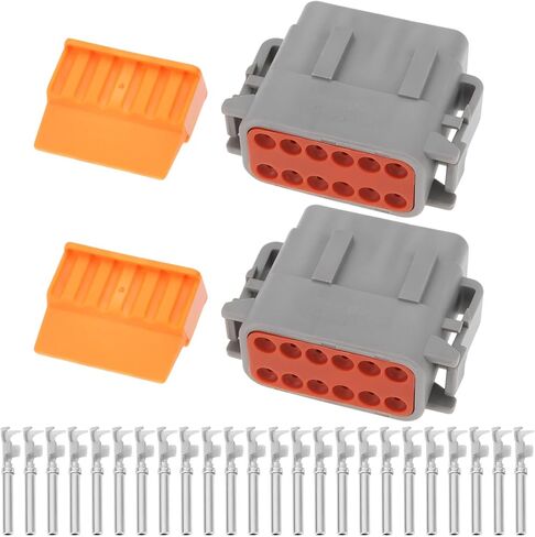 1 Set 12 Way Automotive Plug Connector Kit DTM06-12SA WM-12S 0462-201-20141 for Car Racing in Saudi Arabia