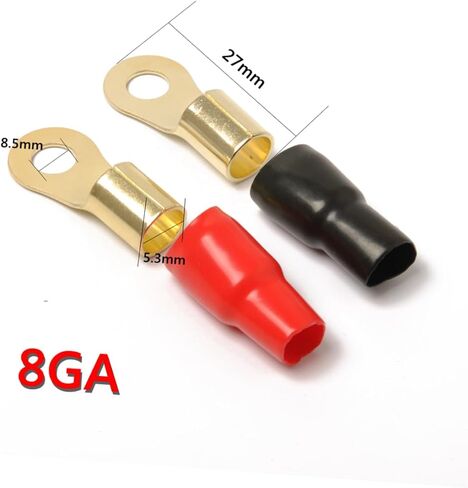 jojofuny 20pairs Gauge Strip Spade Terminal Connectors Crimp Barrier Spades Fork Terminals Electric Connectors for Wiring Audio Cable Adapters in Saudi Arabia