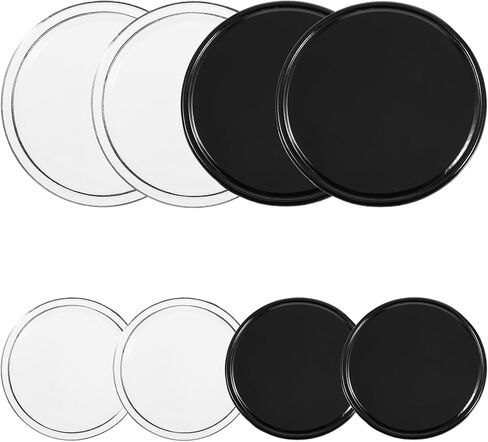 8 Pcs Sticky Gel Pads Reusable Silicone Non Slip Gel Pads Multi Function Removable Dashboard Mat Non Slip Sticky Mat for Car Dashboard Phone, Glass, Mirrors, Keys (White and Black) in Saudi Arabia