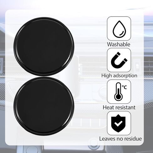 8 Pcs Sticky Gel Pads Reusable Silicone Non Slip Gel Pads Multi Function Removable Dashboard Mat Non Slip Sticky Mat for Car Dashboard Phone, Glass, Mirrors, Keys (White and Black) in Saudi Arabia