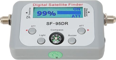 Digital Satellite Finder Meter for DirecTV, DC 13-18V 950-2150 MHz Strength Meter with Buzzer and ATT Function, 52-60dB Analog Satellite Finder in Saudi Arabia